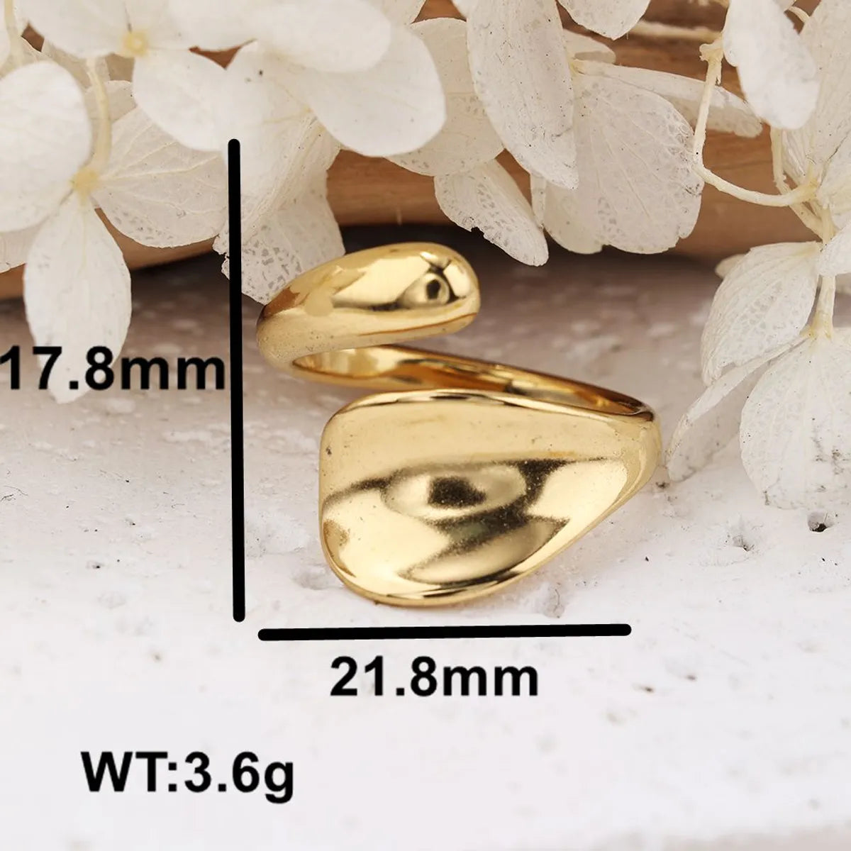 304 Stainless Steel Princess Simple Style Solid Color Rings