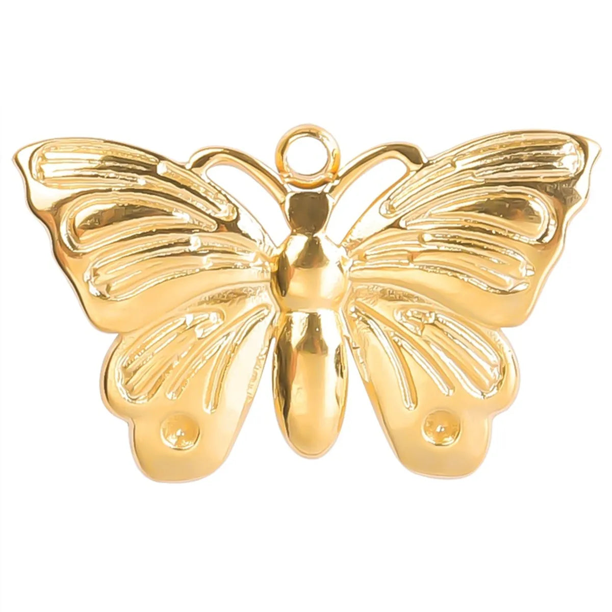 304 Stainless Steel Simple Style Classic Style Plating Butterfly Pendant Necklace