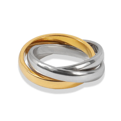 304 Stainless Steel Simple Style Geometric Rings