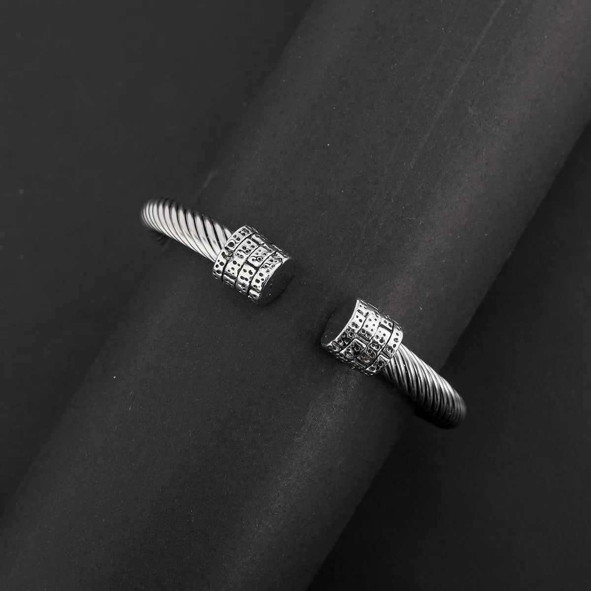 Simple Style Geometric Alloy 304 Stainless Steel Wholesale Bangle