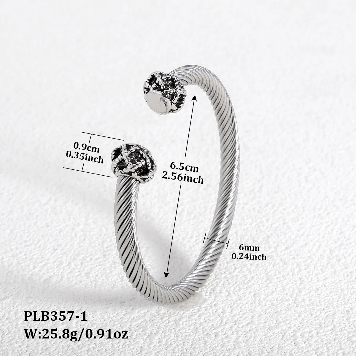 Simple Style Geometric Alloy 304 Stainless Steel Wholesale Bangle