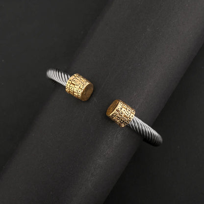 Simple Style Geometric Alloy 304 Stainless Steel Wholesale Bangle