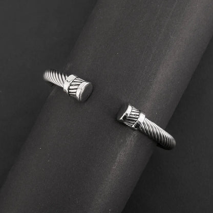 Simple Style Geometric Alloy 304 Stainless Steel Wholesale Bangle