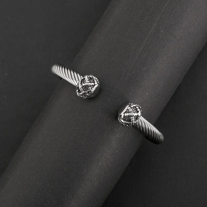 Simple Style Geometric Alloy 304 Stainless Steel Wholesale Bangle