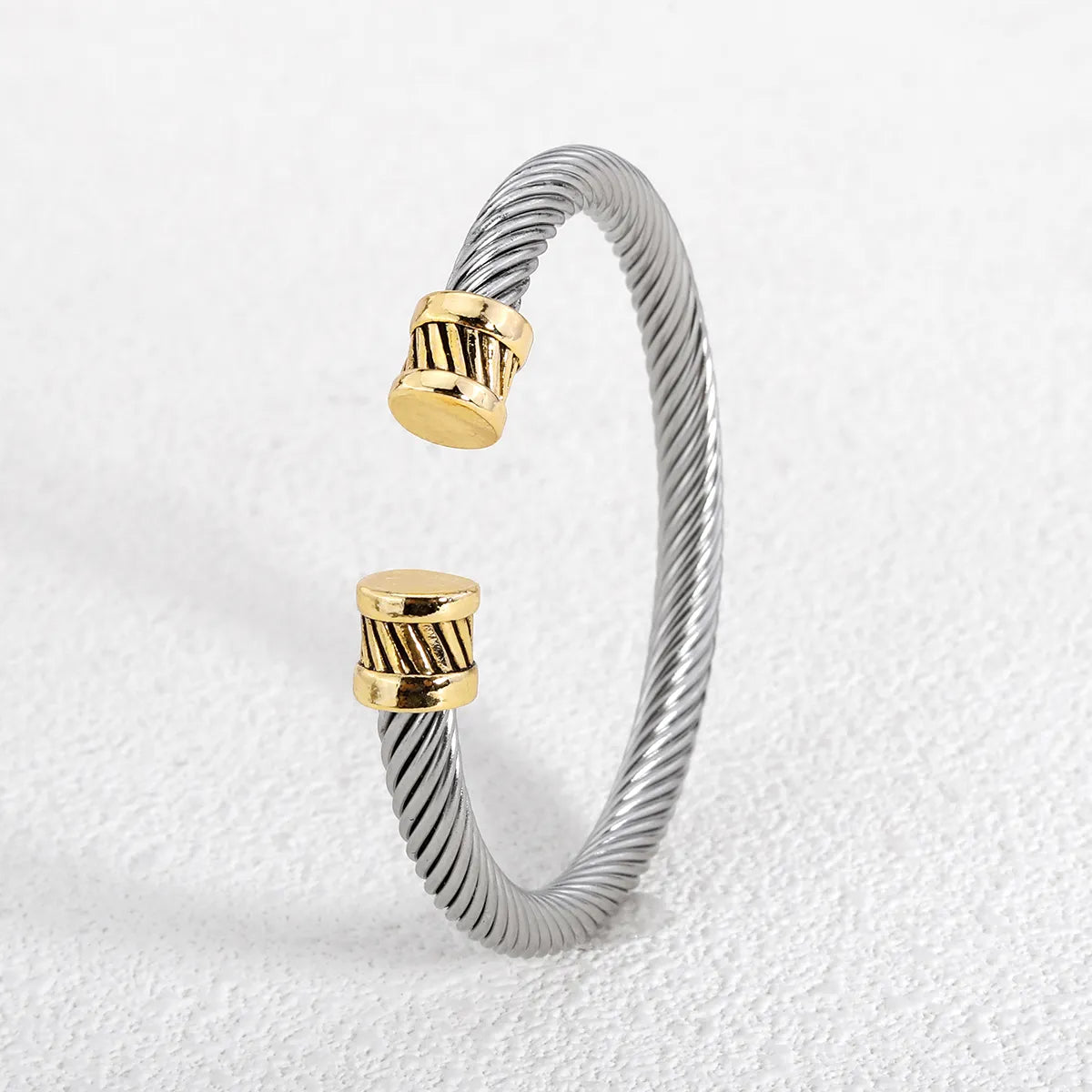 Simple Style Geometric Alloy 304 Stainless Steel Wholesale Bangle