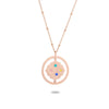 Wholesale Jewelry Simple Style Geometric 304 Stainless Steel Zircon Plating Pendant Necklace