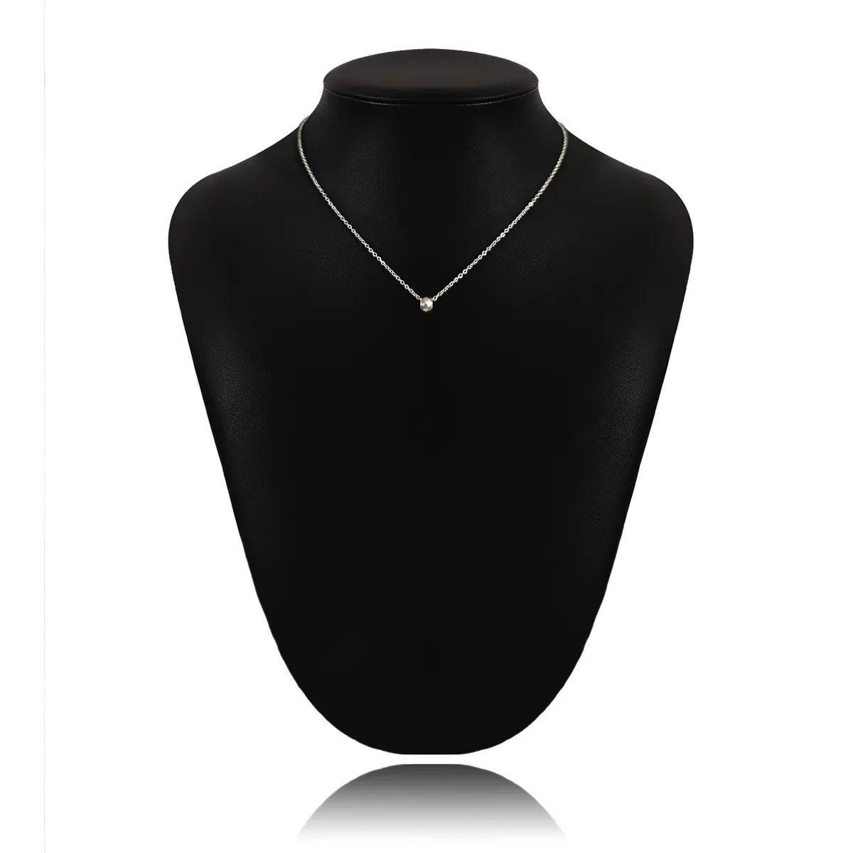 304 Stainless Steel Simple Style Solid Color Pendant Necklace