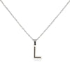 304 Stainless Steel Sweet Polishing Letter Pendant Necklace