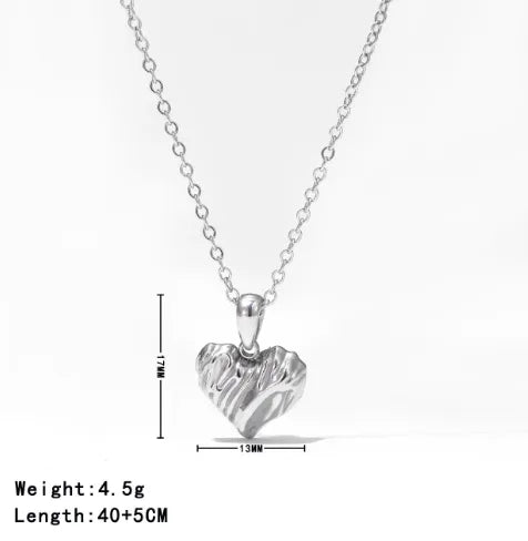 304 Stainless Steel Titanium Steel Plating Solid Color Pendant Necklace