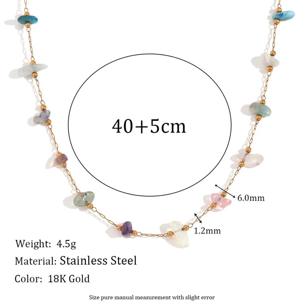 316 Stainless Steel  Gravel 18K Gold Plated Simple Style Classic Style Plating Irregular Bracelets Earrings