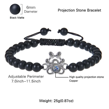 316 Stainless Steel  Natural Stone Simple Style Classic Style Beaded Color Block Bracelets