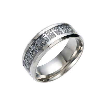 Fashion Stainless Steel Cross Pattern Ring Wholesale