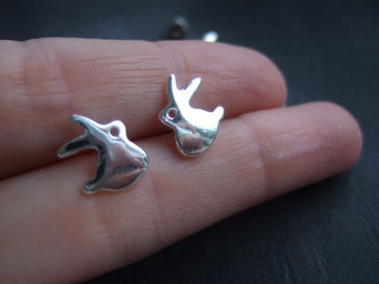 Alloy Plating Gold Silver Hooligan Rabbit Earrings Animal Earrings Wholesale