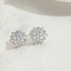 Cross-border hot-selling light luxury retro flower pendant earrings, niche versatile ins, trendy high-end earrings and accessories