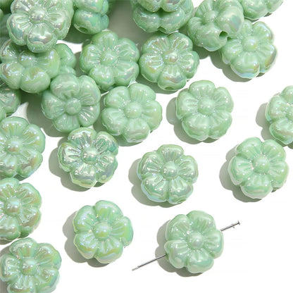 4 Pieces Per Pack 19 * 19mm Hole 2~2.9mm Arylic Flower Beads