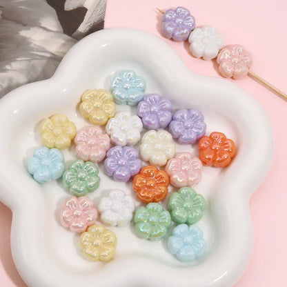 4 Pieces Per Pack 19 * 19mm Hole 2~2.9mm Arylic Flower Beads