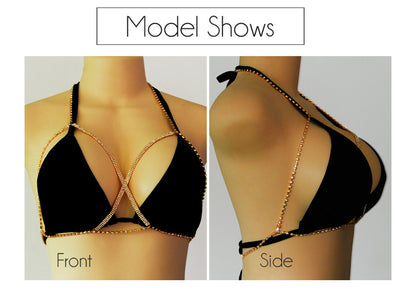 Fashion Hollow Diamond-studded Chain Bikini Body Chain Wholesale Gooddiy