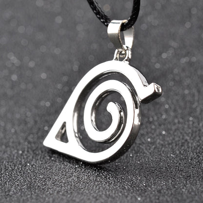 New Fashion Animation Film And Television Around Naruto Logo Alloy Necklace Pendant Wholesale