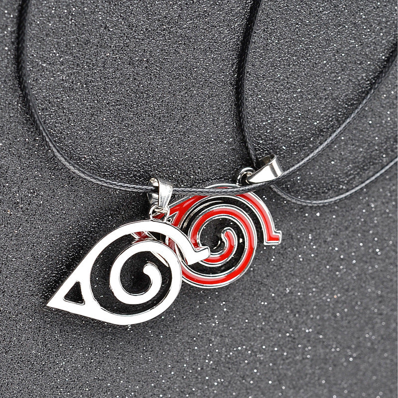 New Fashion Animation Film And Television Around Naruto Logo Alloy Necklace Pendant Wholesale