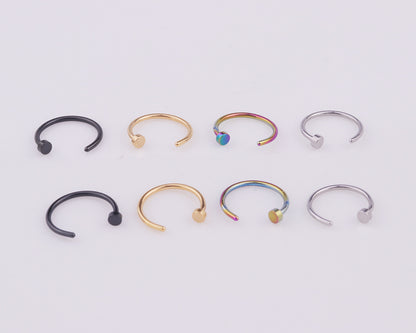 Fashion Geometric Stainless Steel Plating Nose Studs