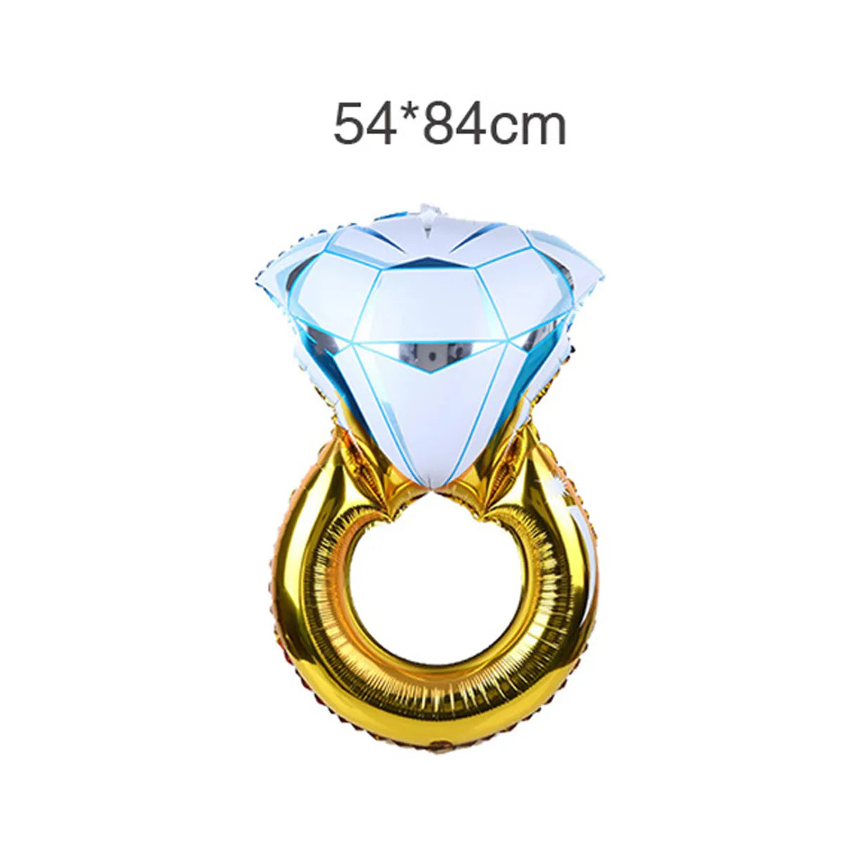 Diamond Ring Contrast Color Wedding Festival Decoration Aluminum Film Balloon