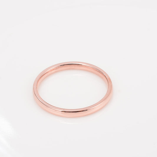 Wholesale Fashion Titanium Steel Plated 18k Rose Gold Fine Ring Gooddiy