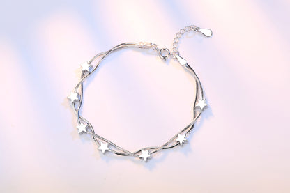Simple Style Square Star Copper Plating Bracelets