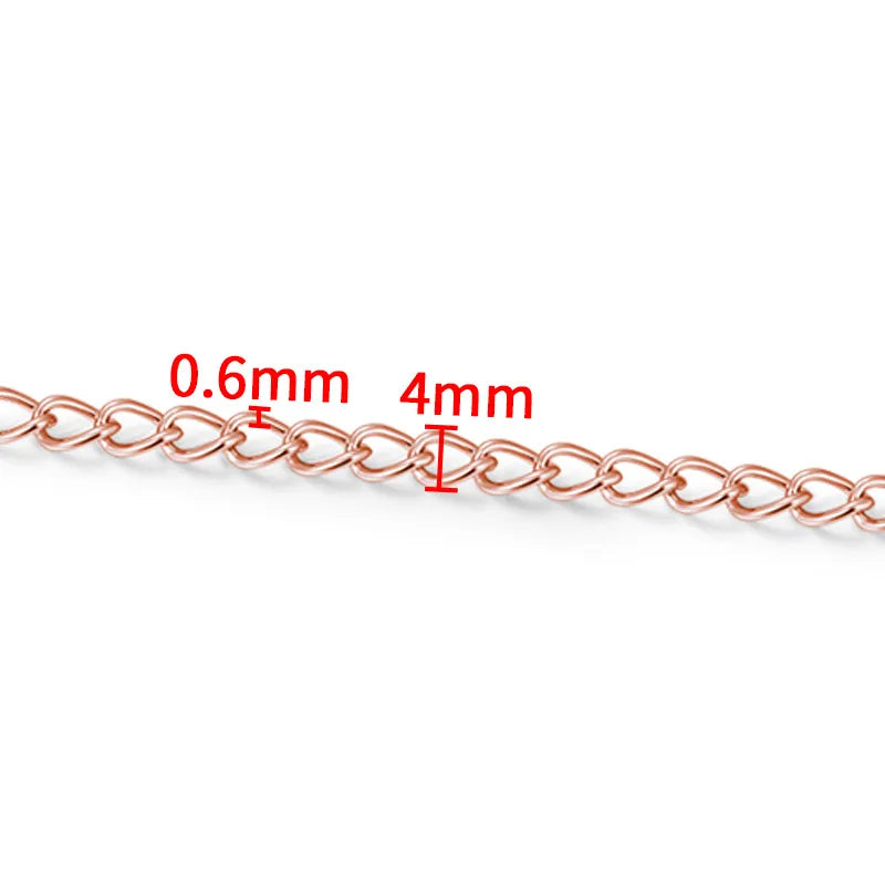 5 PCS/Package 0.5x2.5mm 0.6X3X4mm 1m 304 Stainless Steel Jewelry Accessories