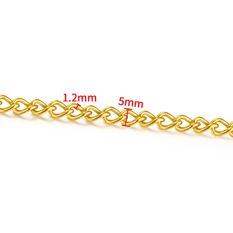 5 PCS/Package 0.5x2.5mm 0.6X3X4mm 1m 304 Stainless Steel Jewelry Accessories