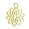 5 PCS/Package 10*17mm 16.5*19mm Metal Tai Chi Lotus Pendant