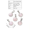 5 PCS/Package 16.5x11.5mm 3x5mm 304 Stainless Steel Natural Stone Marble Zebra Polished Pendant