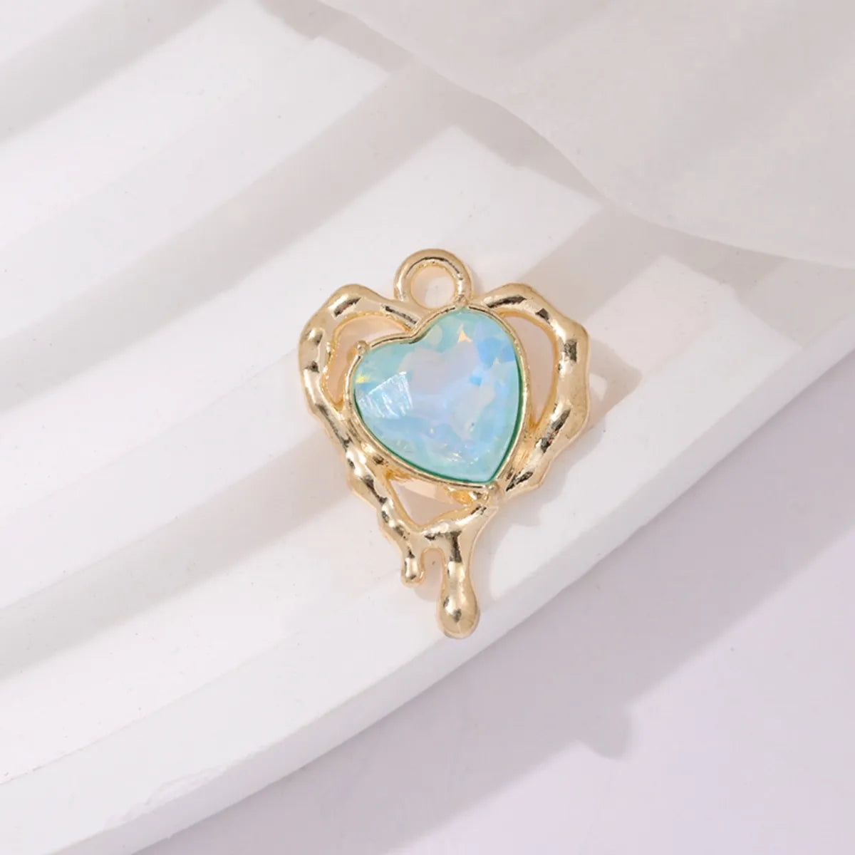 5 PCS/Package 1.5*1.2cm Alloy Heart Shape Pendant