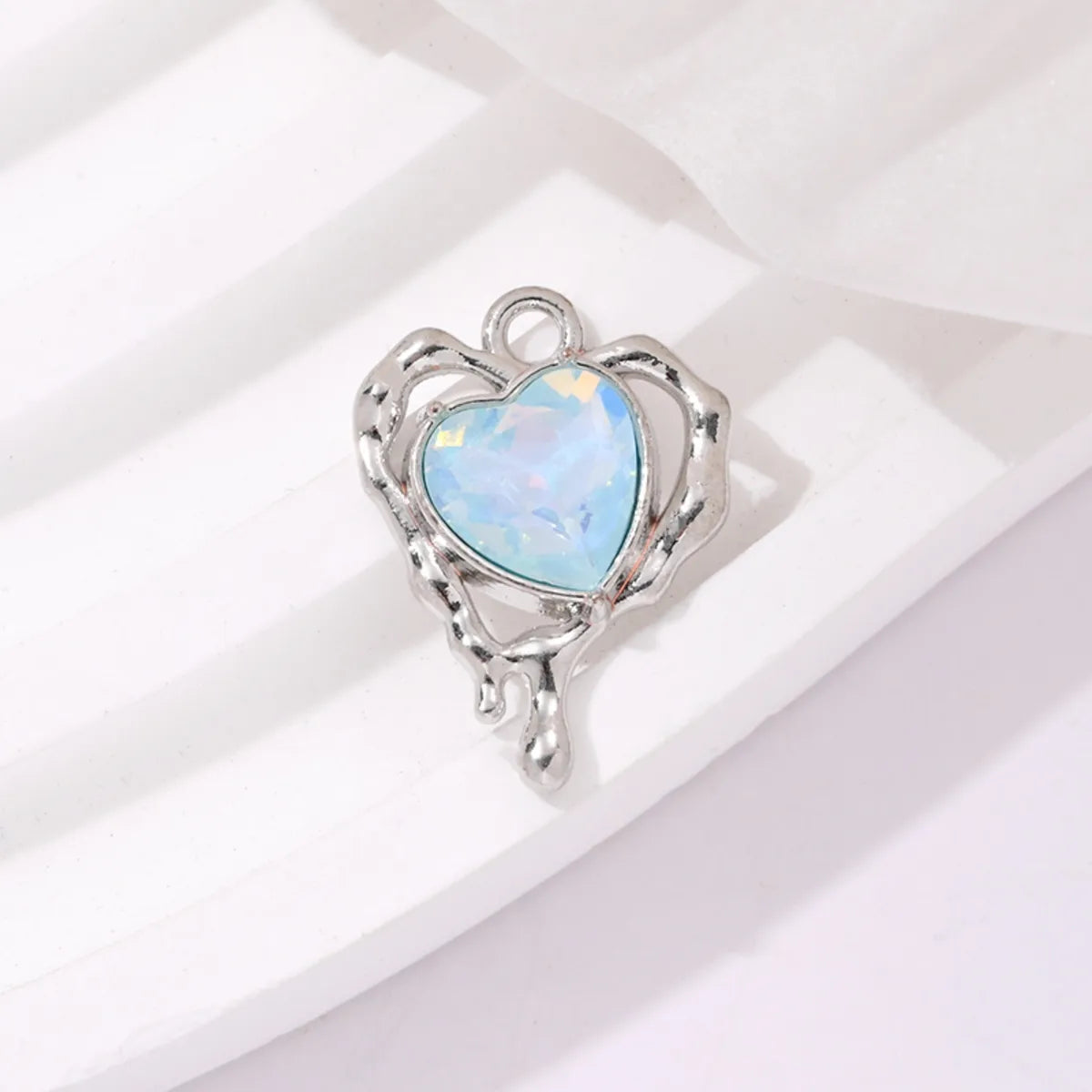 5 PCS/Package 1.5*1.2cm Alloy Heart Shape Pendant