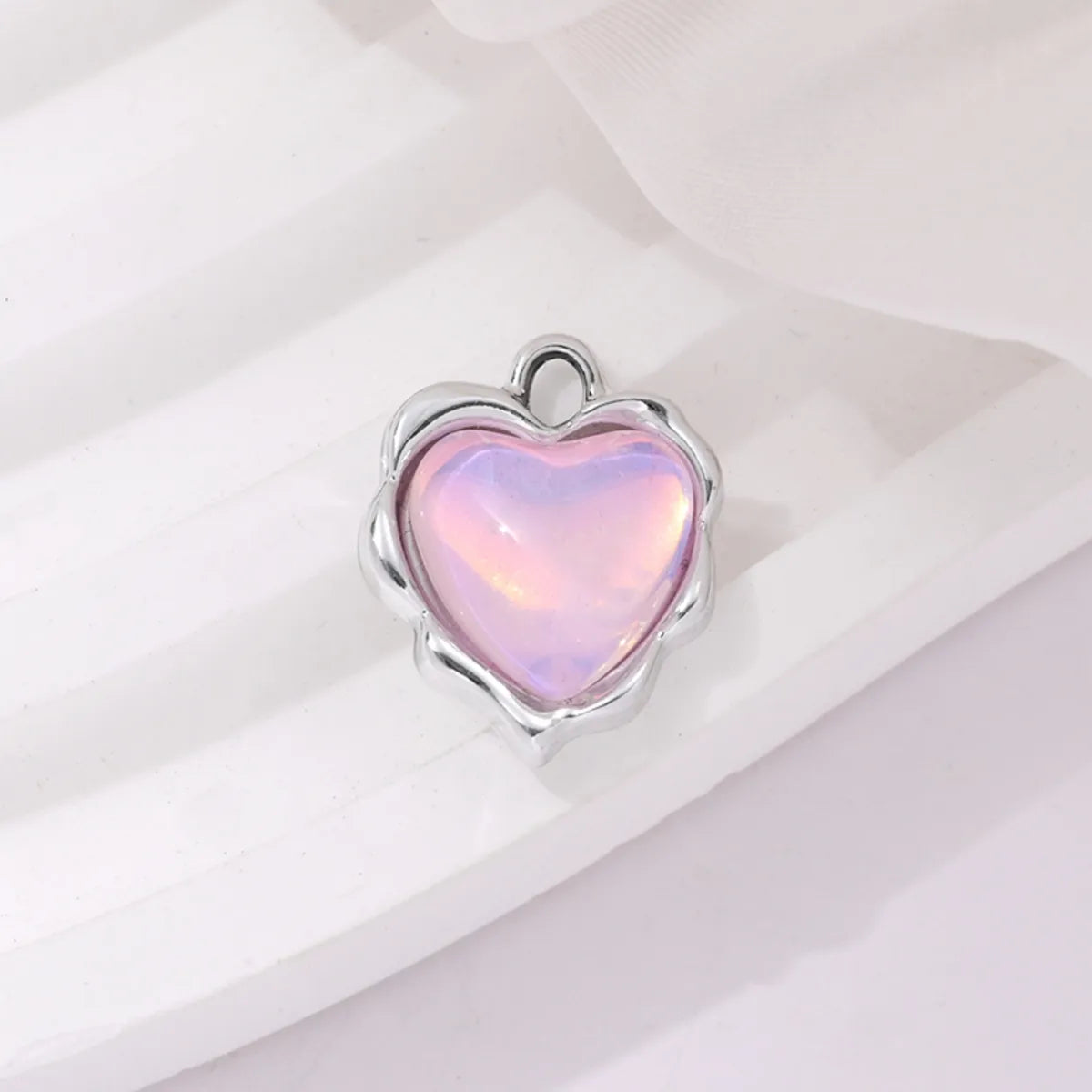 5 PCS/Package 1.5*1.2cm Alloy Heart Shape Pendant