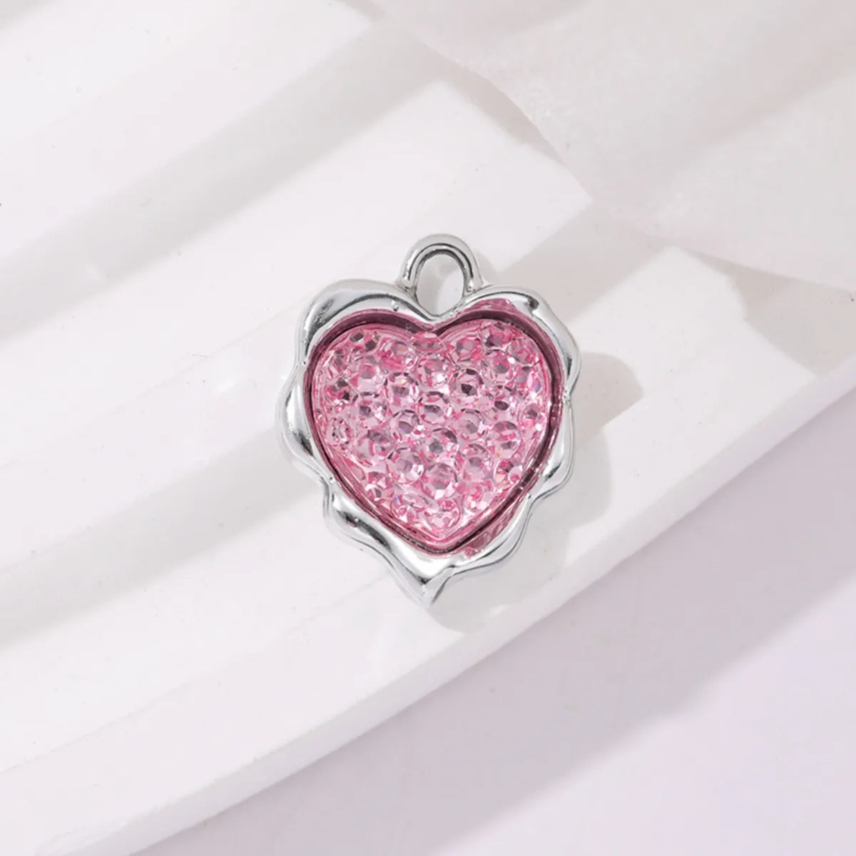 5 PCS/Package 1.5*1.2cm Alloy Heart Shape Pendant