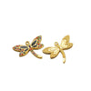 5 PCS/Package 22*20MM 26*18mm 28*21mm Hole 1~1.9mm 304 Stainless Steel Zircon Tortoise Dragonfly Butterfly Pendant