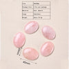 5 PCS/Package 30*40mm Natural Stone Assorted Gemstone Rose Quartz Tiger Eye Oval Polished Cabochons