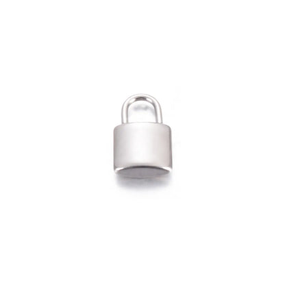 5 PCS/Package 304 Stainless Steel Lock Pendant