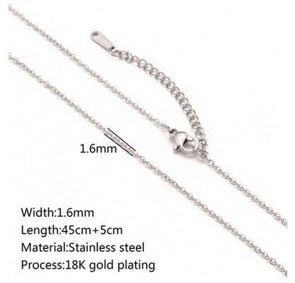 5 PCS/Package 45+5cm 304 Stainless Steel Jewelry Accessories