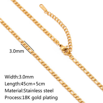 5 PCS/Package 45+5cm 304 Stainless Steel Jewelry Accessories