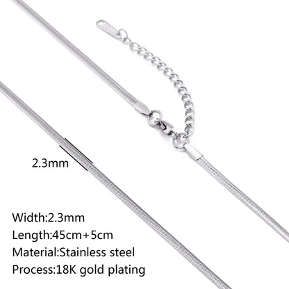 5 PCS/Package 45+5cm 304 Stainless Steel Jewelry Accessories