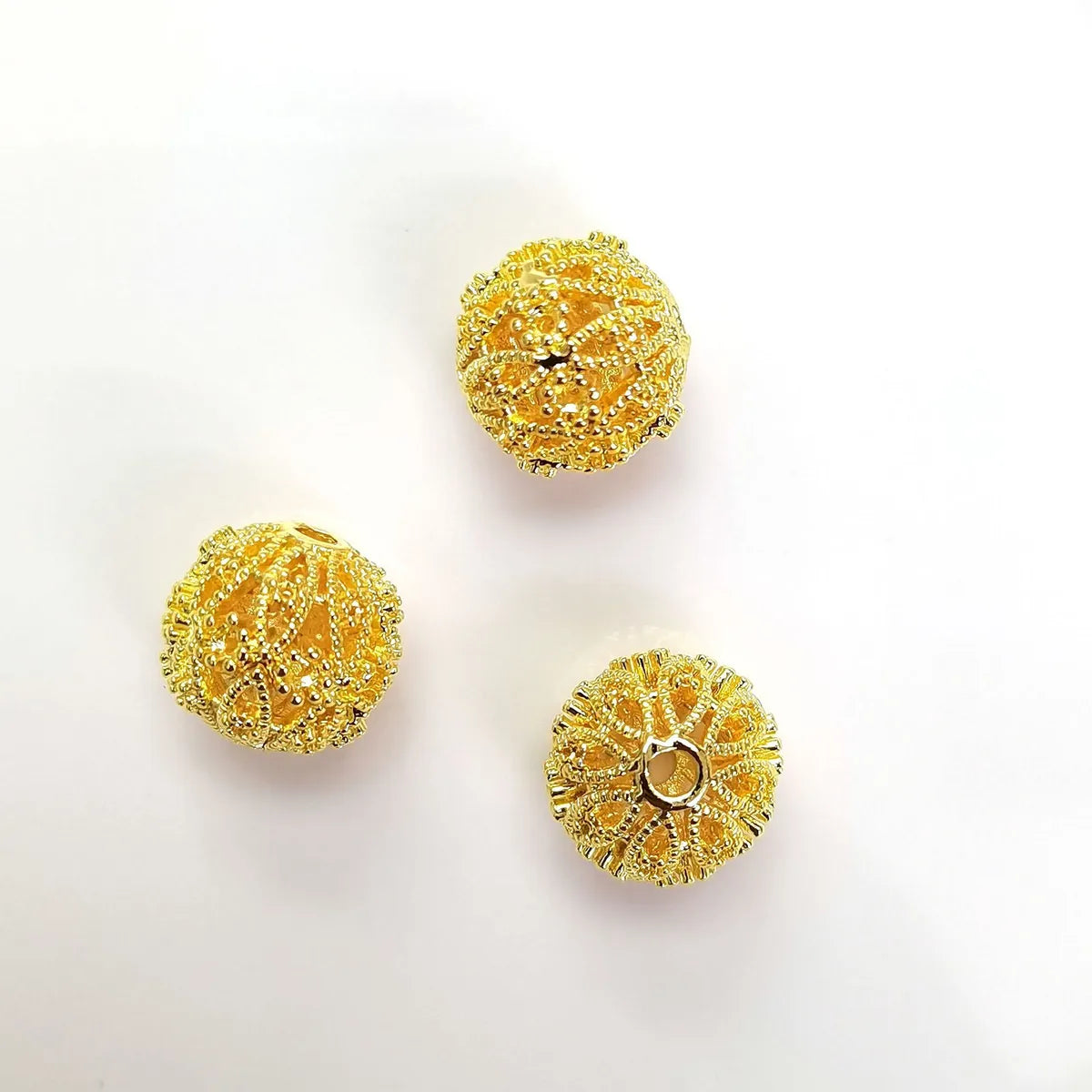 5 PCS/Package Copper Rhinestones Solid Color Beads