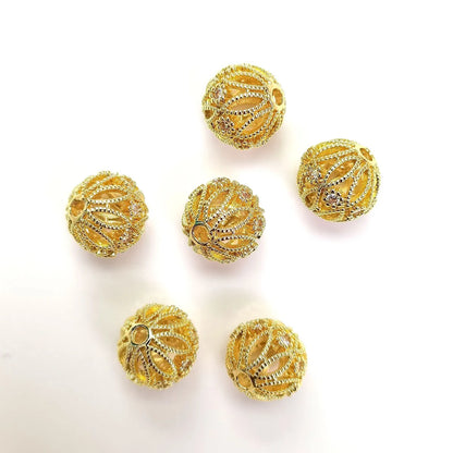 5 PCS/Package Copper Rhinestones Solid Color Beads