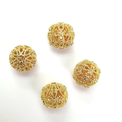 5 PCS/Package Copper Rhinestones Solid Color Beads