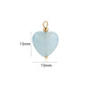 5 PCS/Package Diameter 13mm Stainless Steel Heart Shape Pendant