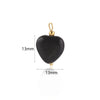 5 PCS/Package Diameter 13mm Stainless Steel Heart Shape Pendant