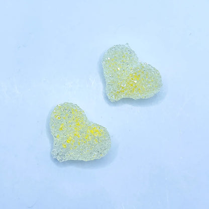 5 PCS/Package Hole 1~1.9mm Synthetic Resin Heart Shape Beads