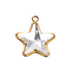 5 Pcs/Package Simple Style Star Stainless Steel Plating Inlay Pendant Jewelry Accessories