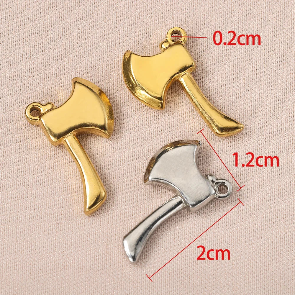 5 Pieces 304 Stainless Steel Gold Plated Solid Color Pendant