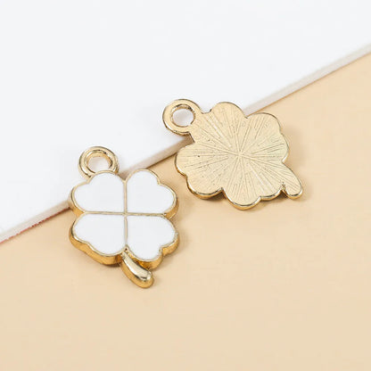 5 Pieces Alloy Gold Plated Color Block Pendant